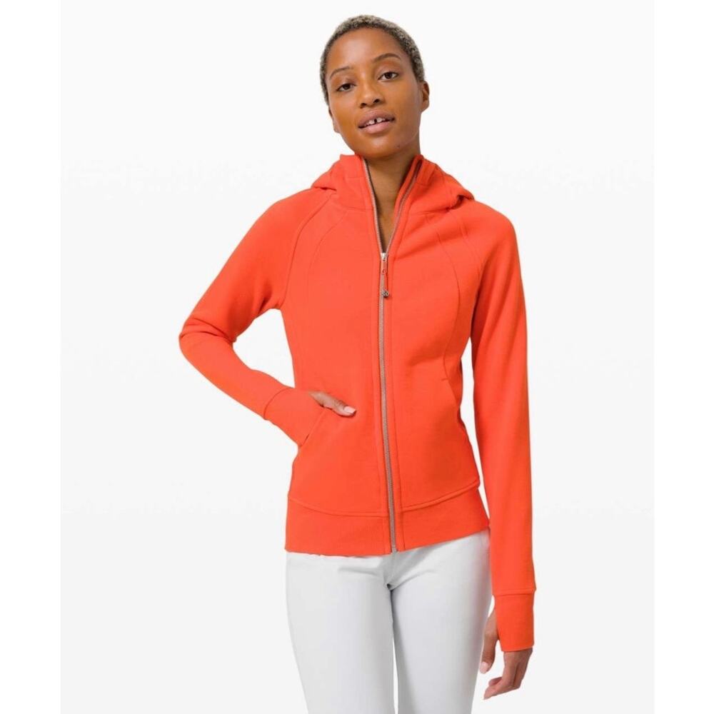 Lululemon Scuba Hoodie Light Cotton Fleece Brick  W4AWMS 6